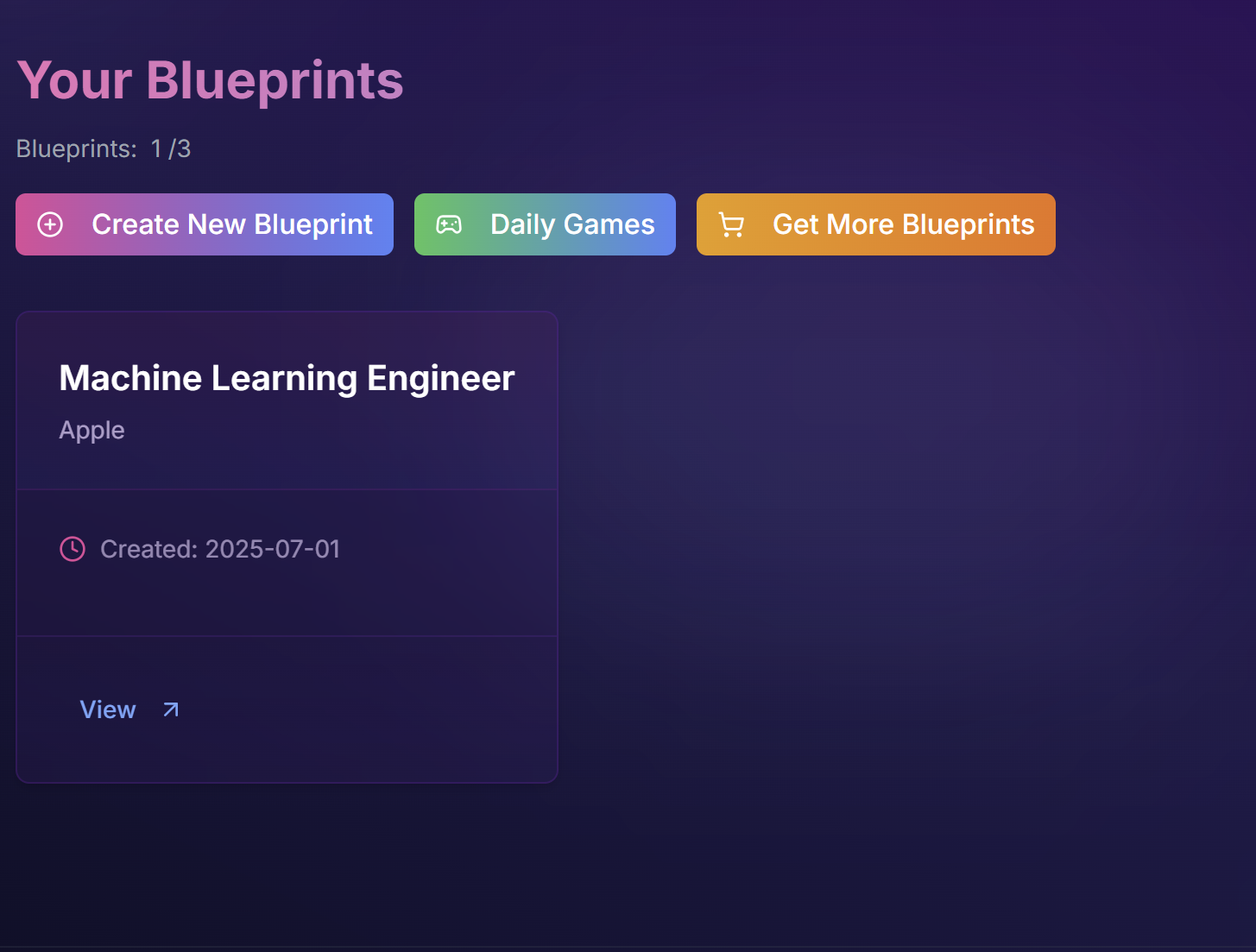 Step 02: Get Your Blueprint